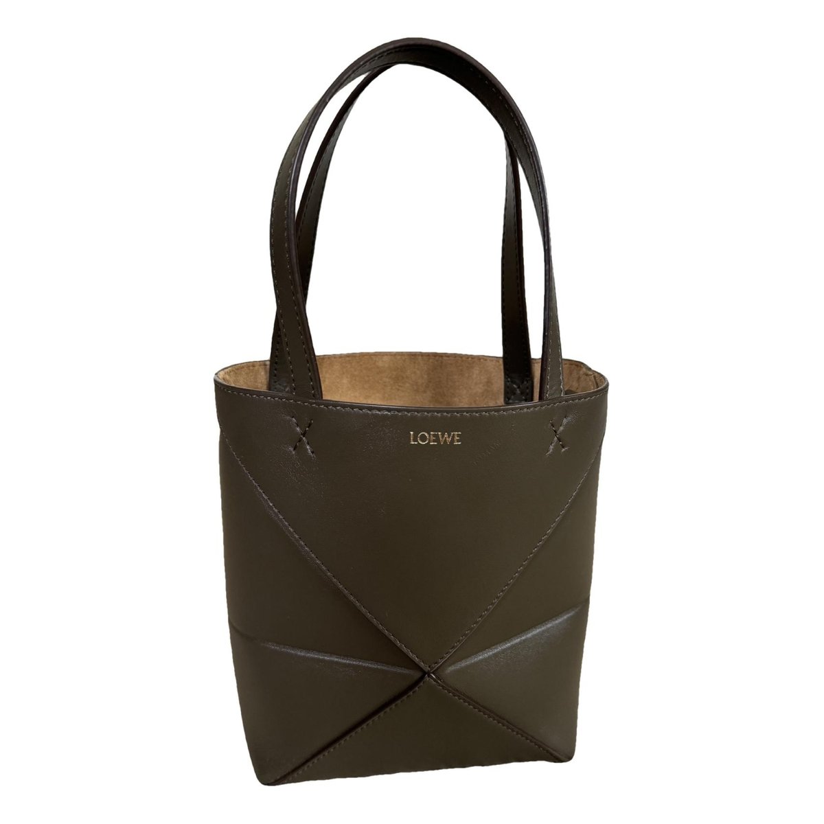 Puzzle Fold leather handbag