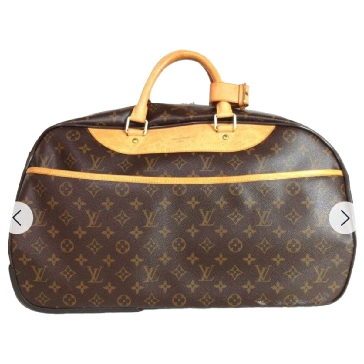 Eole leather travel bag