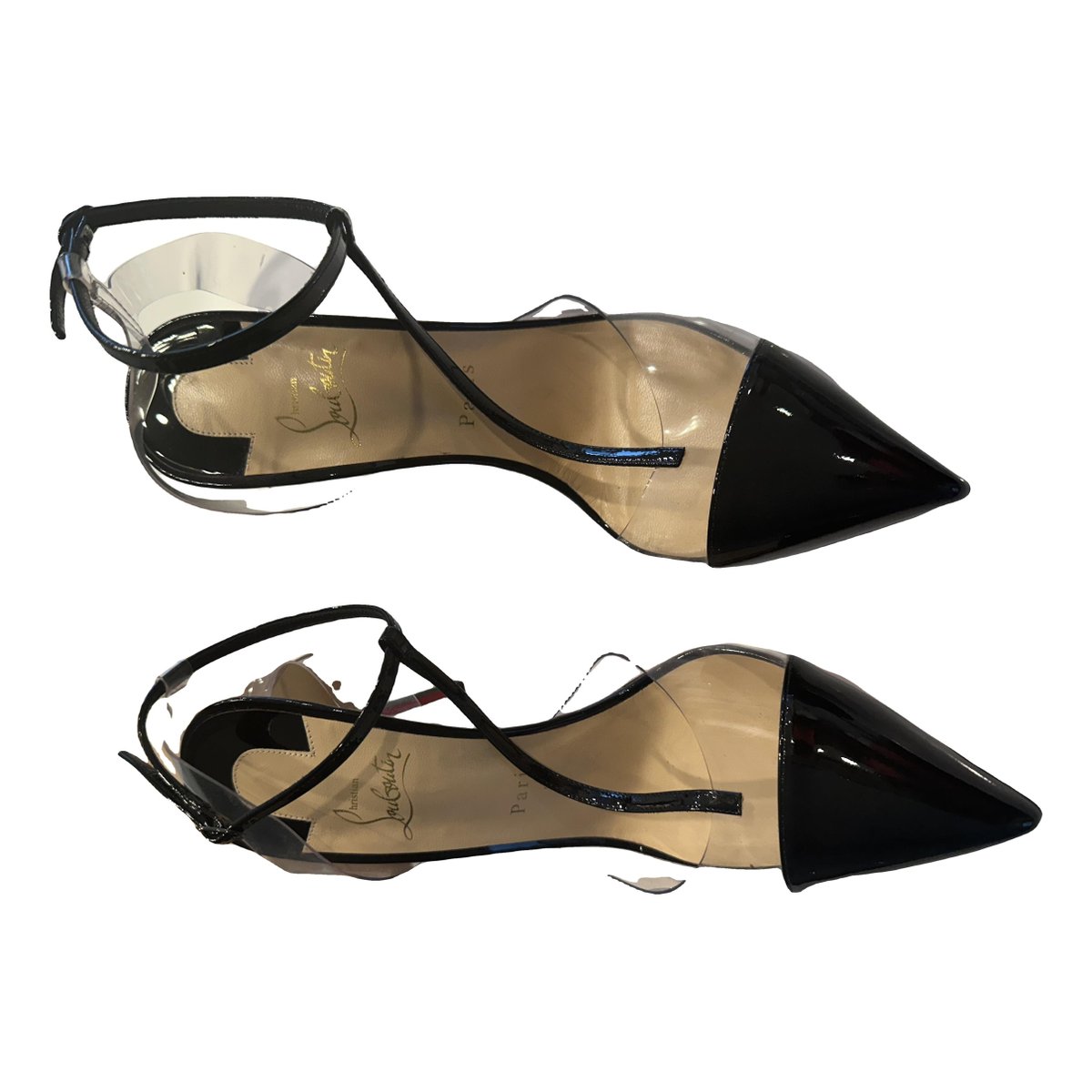 Nosy Spikes patent leather heels