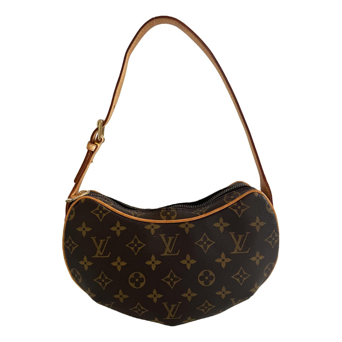 Croissant leather handbag