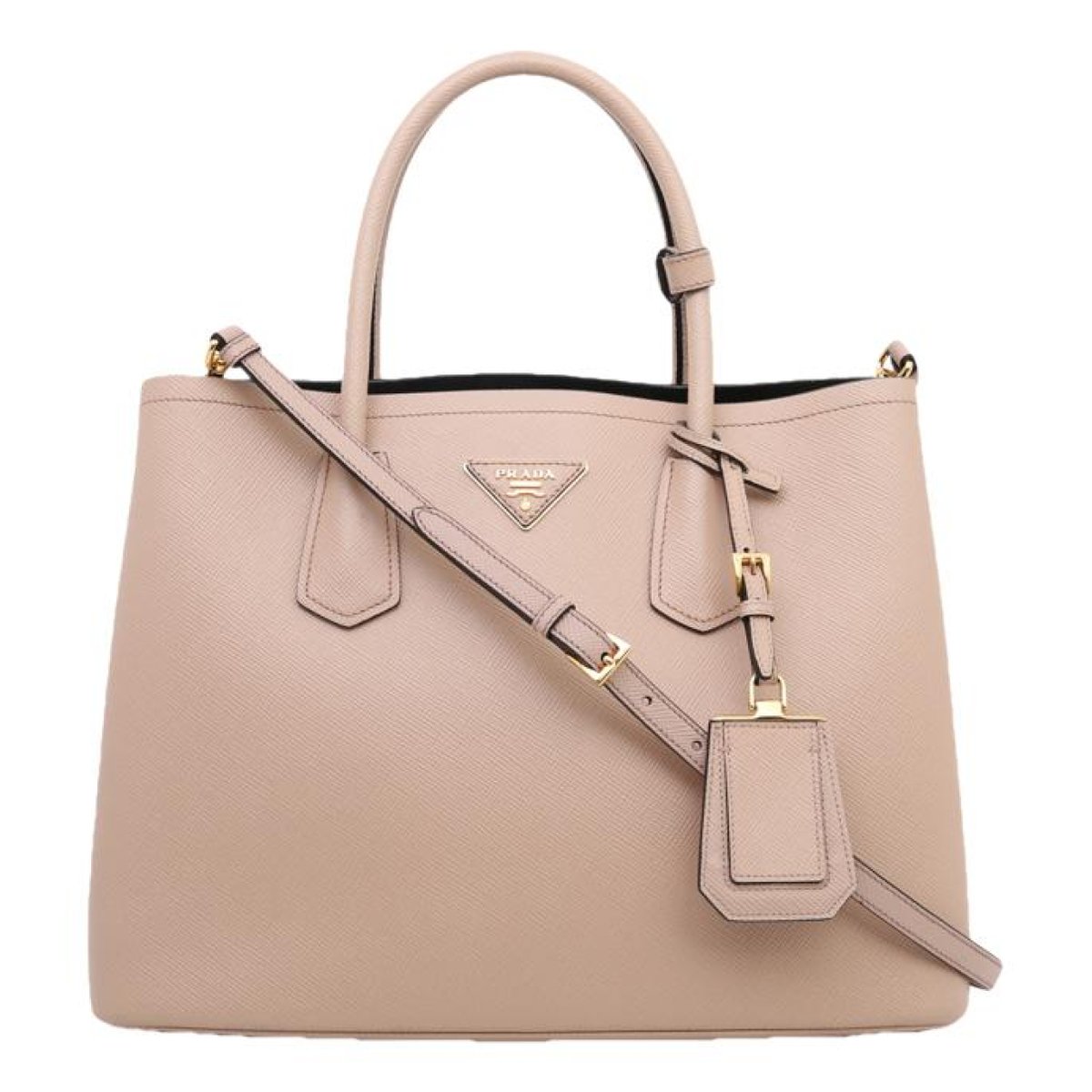 Double leather tote
