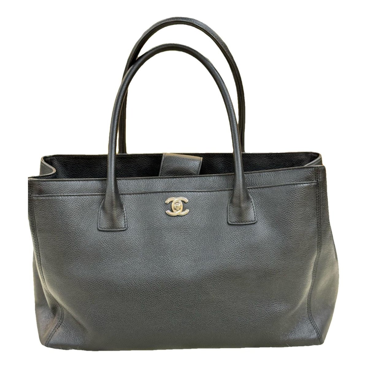 Executive leather tote