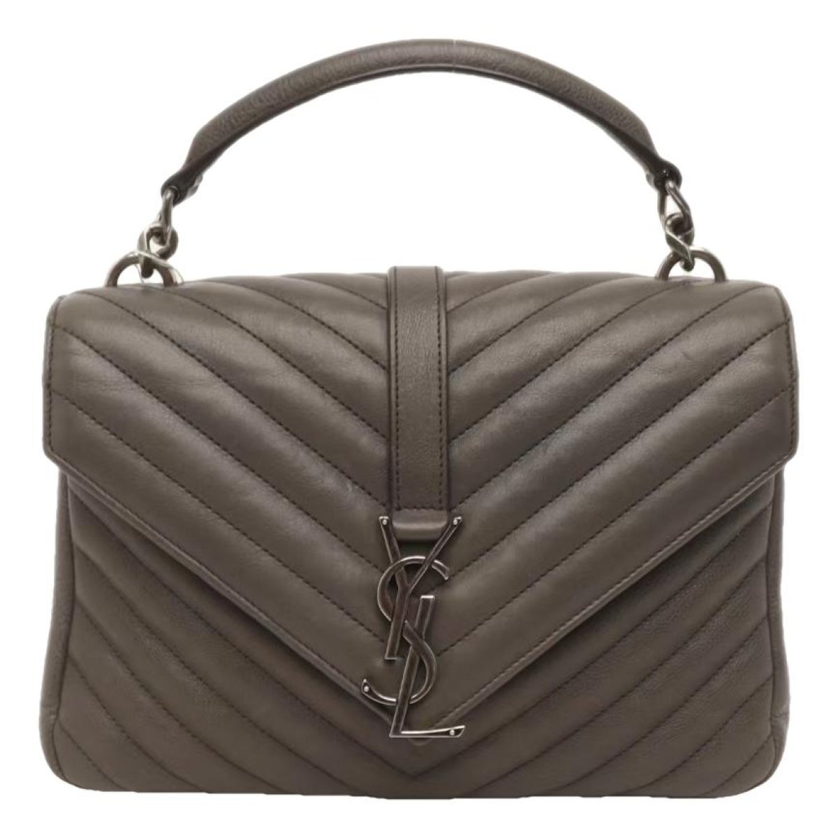 Collége monogramme leather handbag