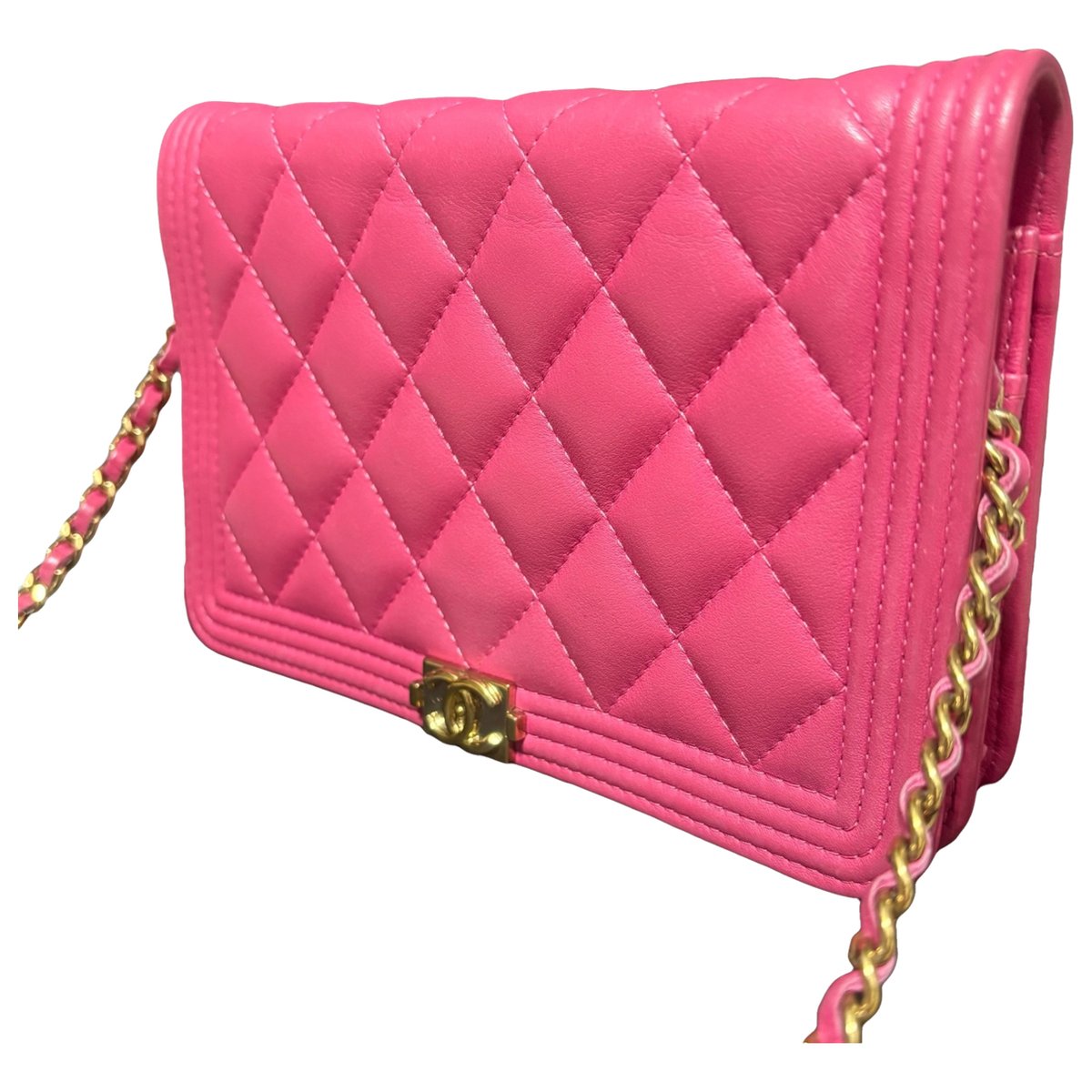 Trendy CC Wallet on Chain leather crossbody bag
