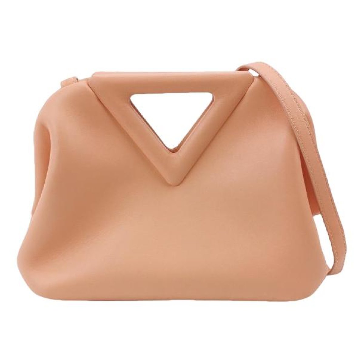 Point leather handbag