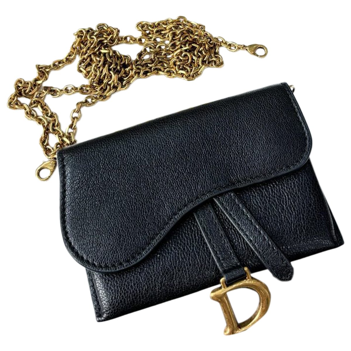 Saddle Wallet On Chain leather crossbody bag