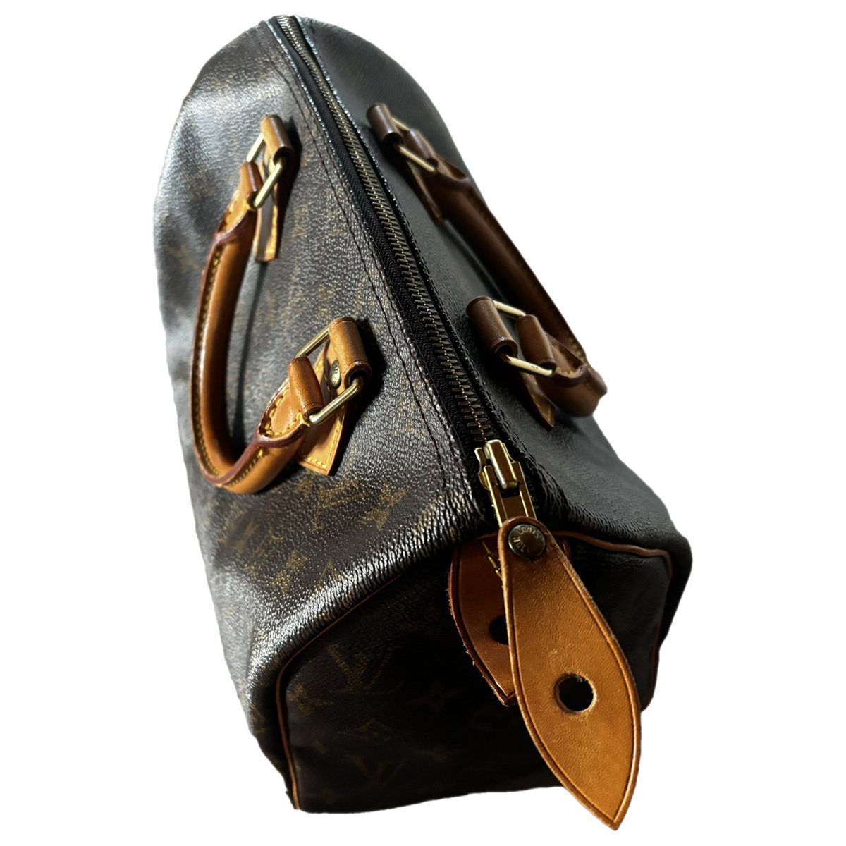 Speedy leather handbag