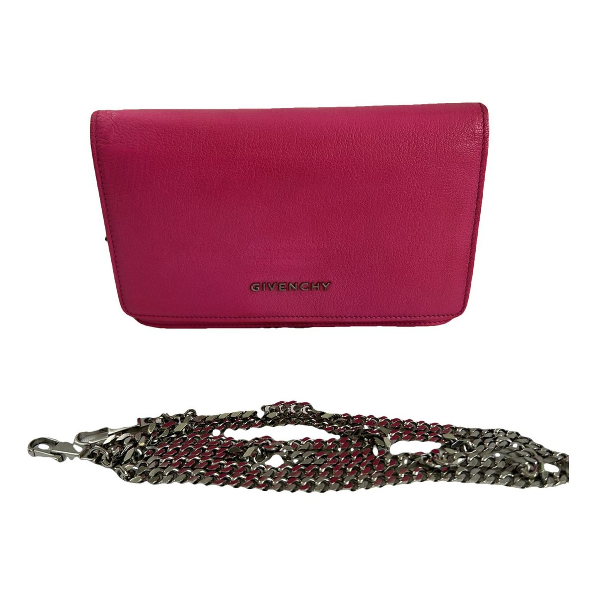 Pandora leather clutch bag