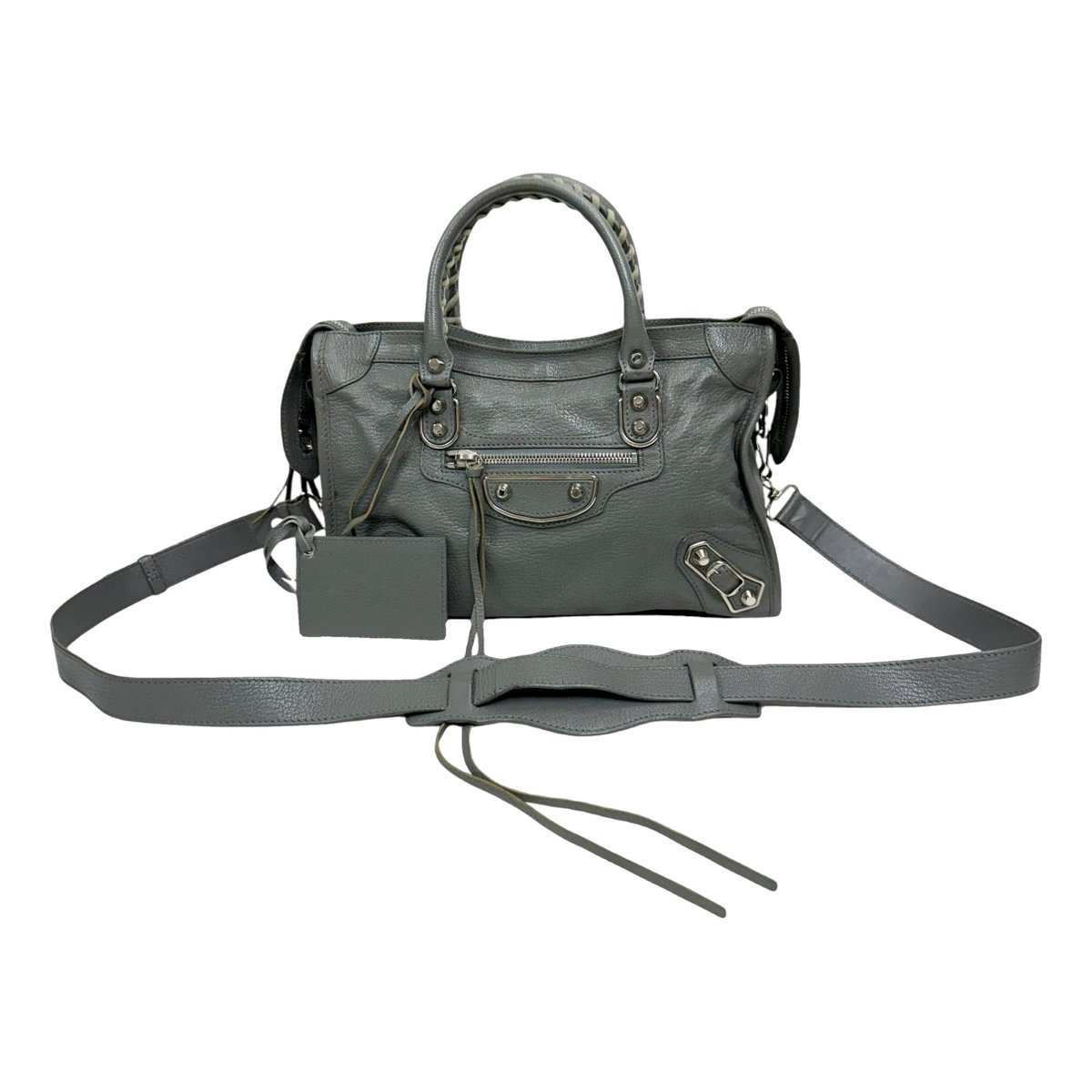Classic Metalic leather handbag