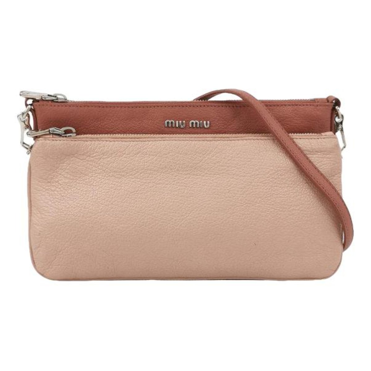 Miu Club leather crossbody bag