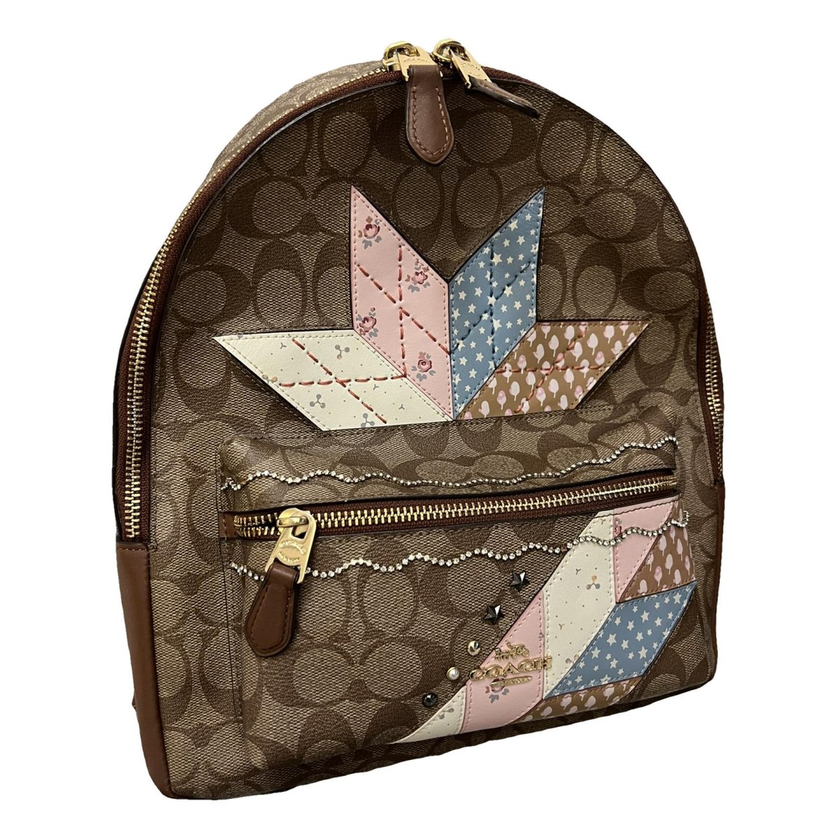 Campus leather backpack