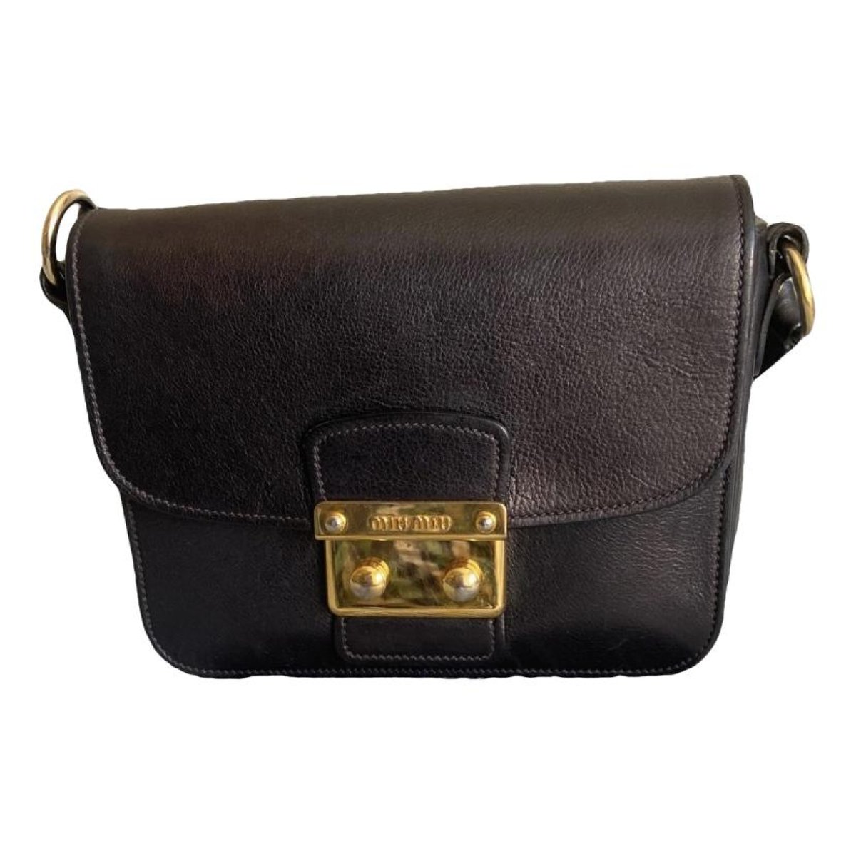 Miu Club leather crossbody bag