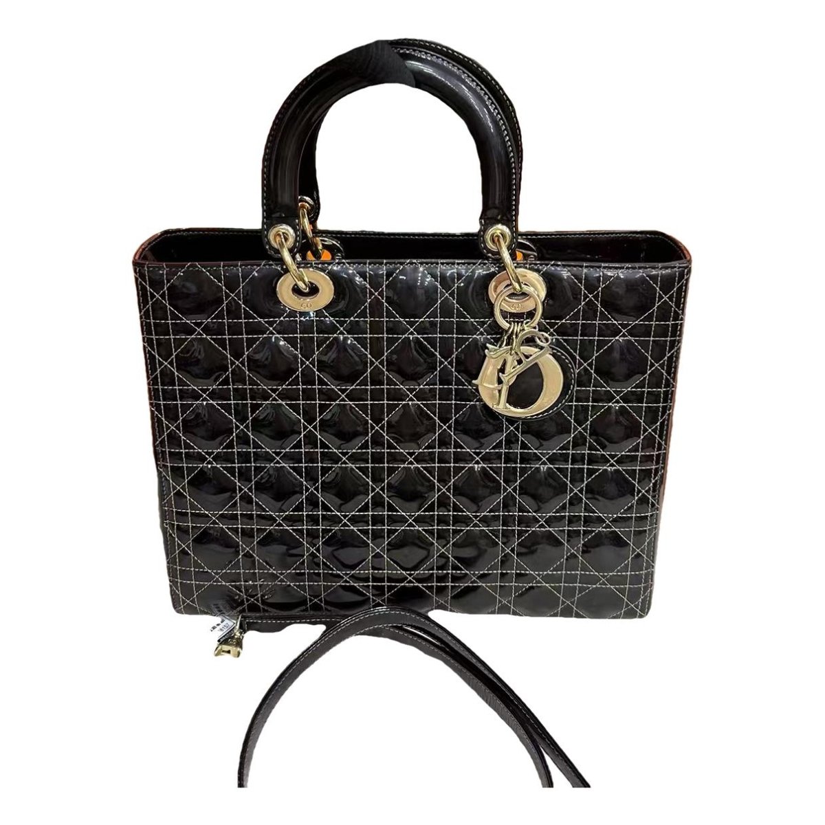 Lady Dior leather handbag
