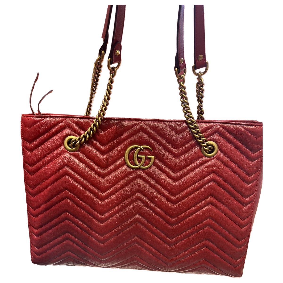 GG Marmont Chain leather tote