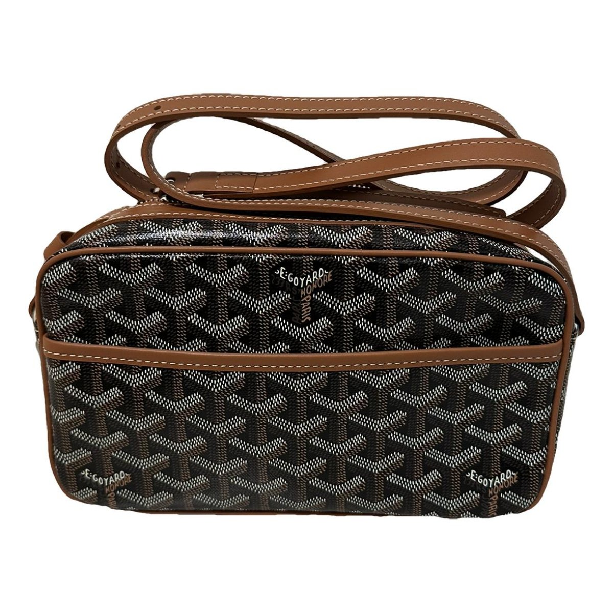 Cap vert leather crossbody bag