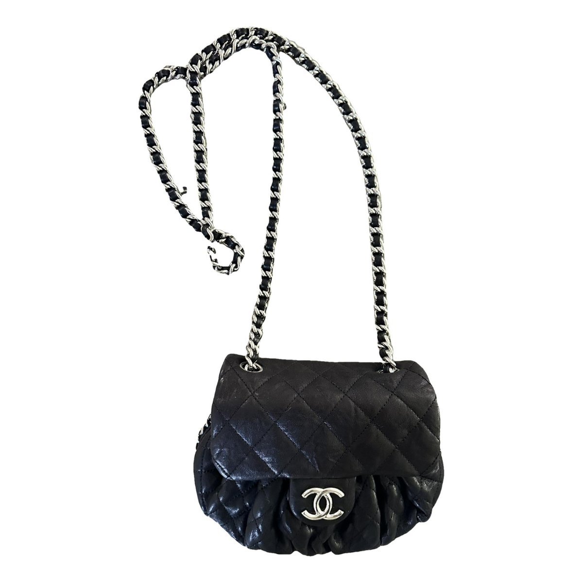 Chain Around leather crossbody bag