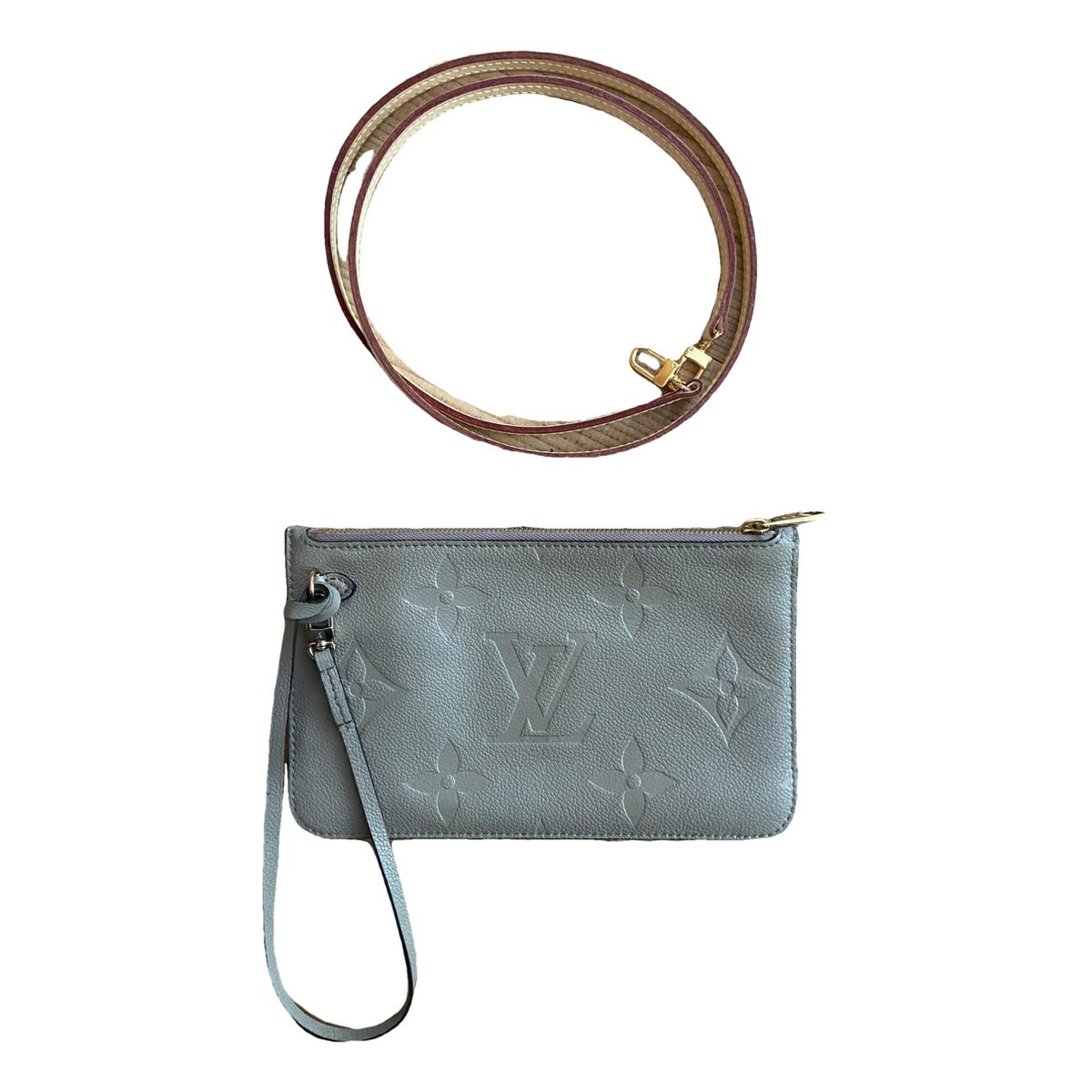 Neverfull leather clutch bag