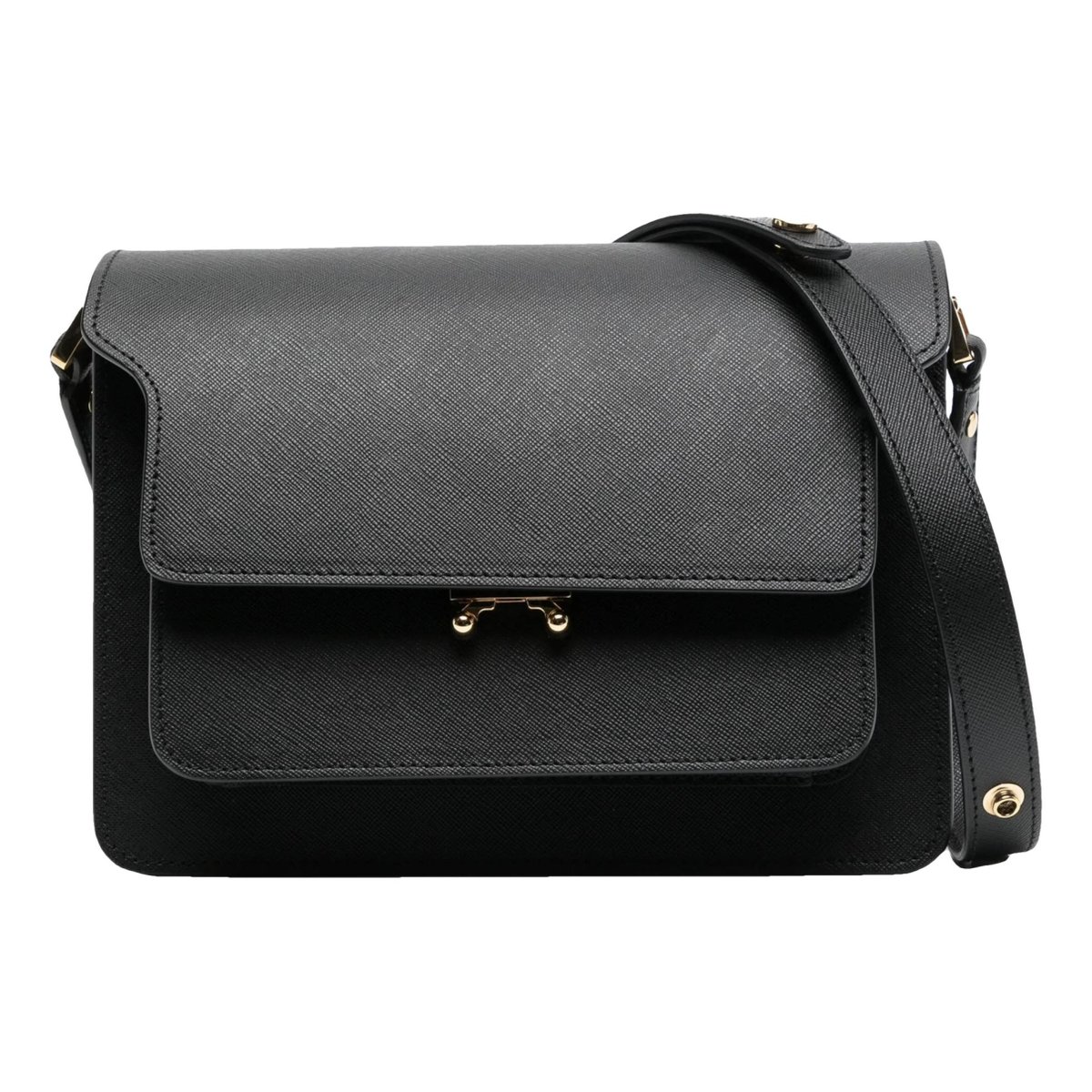 Trunk leather handbag