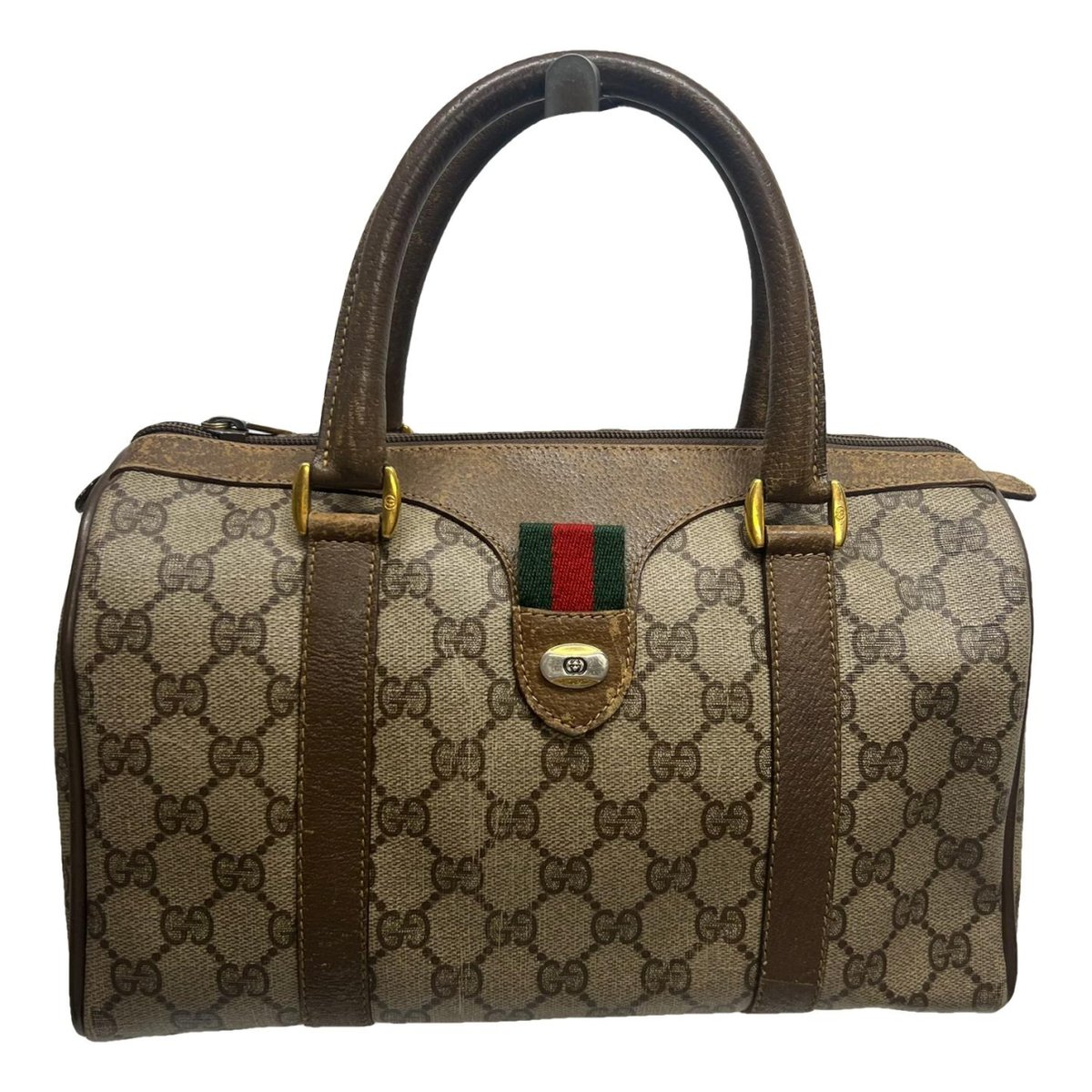 Boston leather handbag