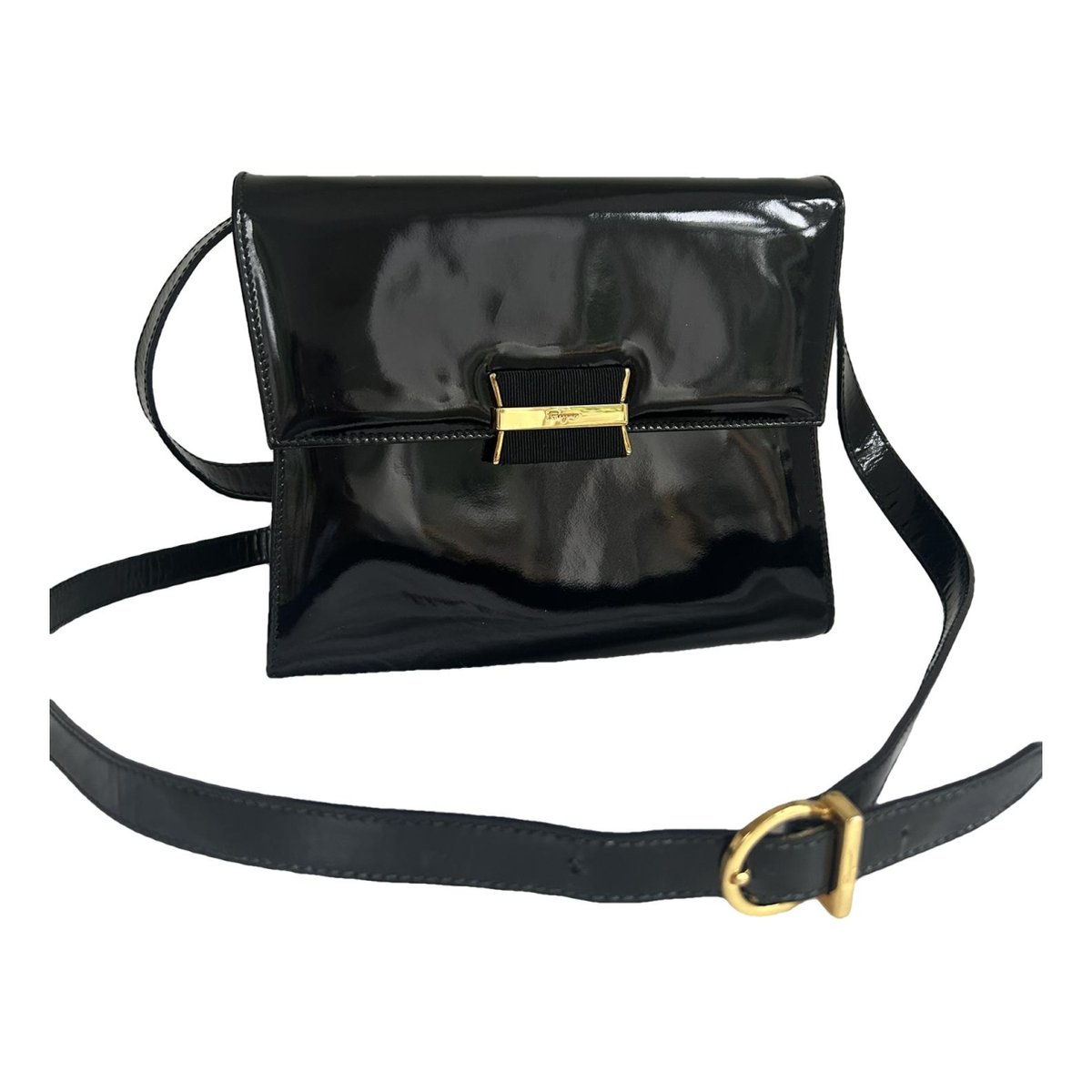 Iconic Top Handle patent leather handbag