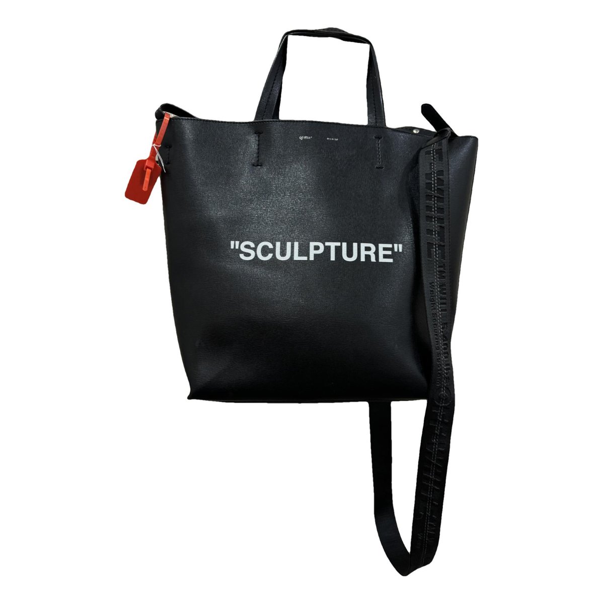Sculpture leather tote