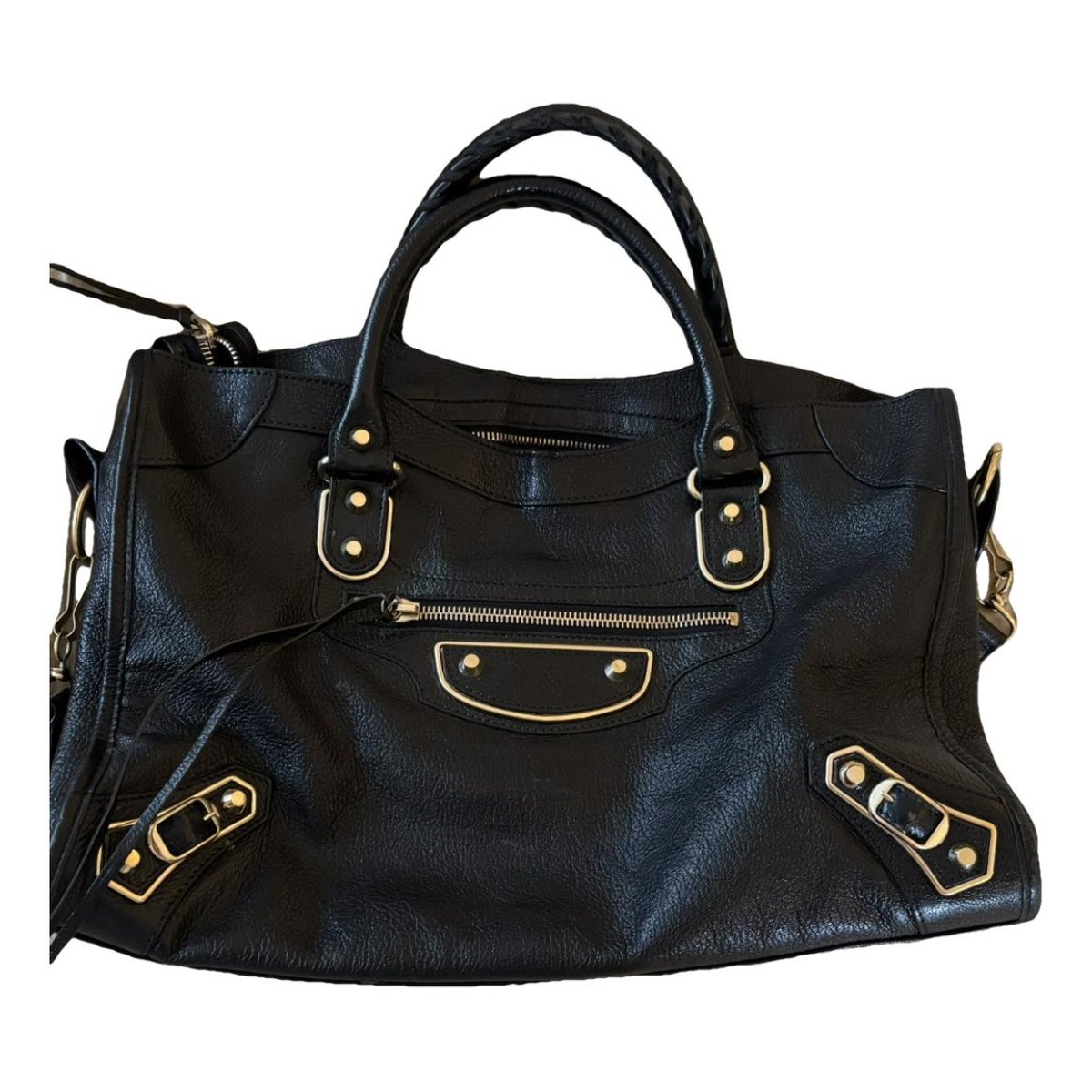 Classic Metalic leather handbag