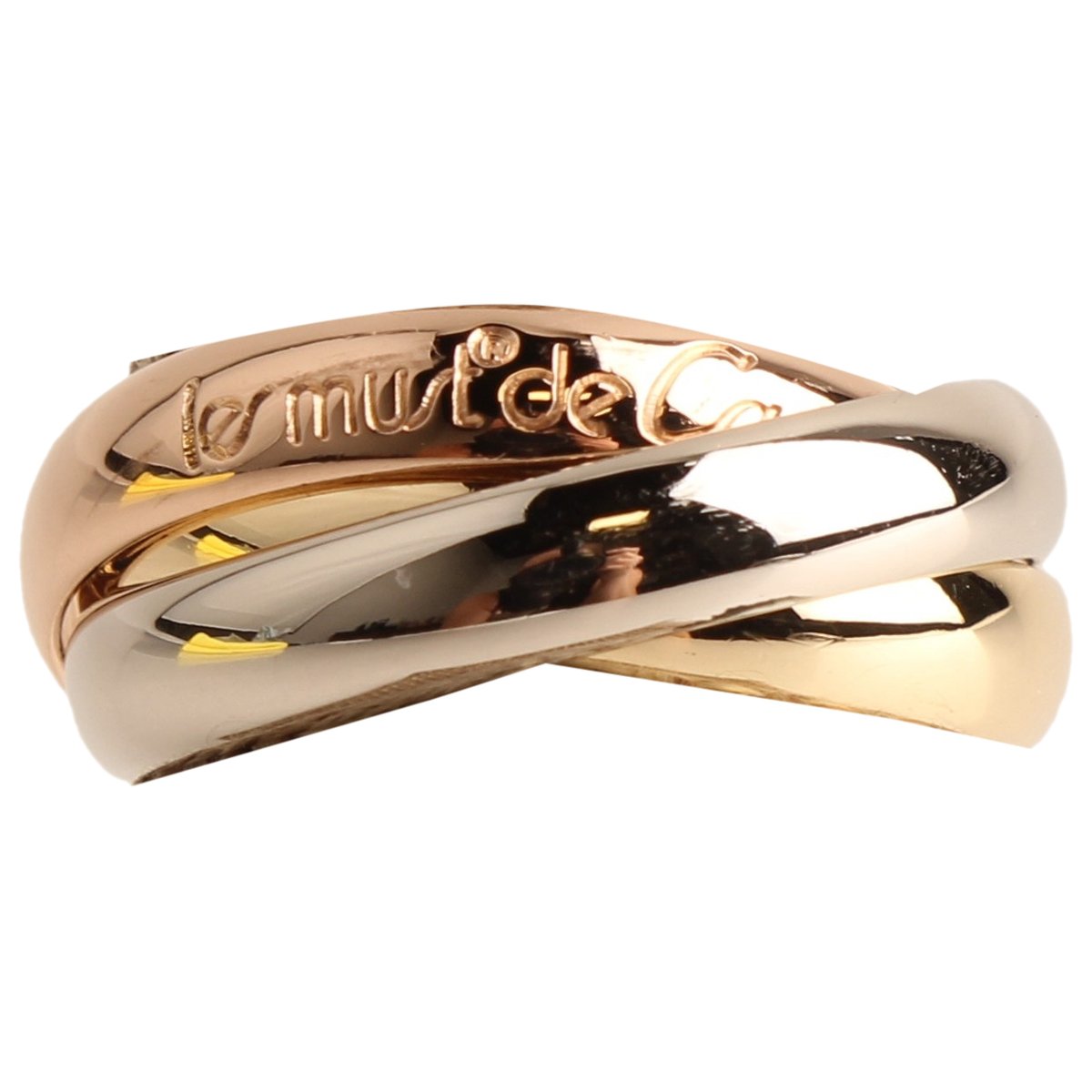Trinity white gold ring