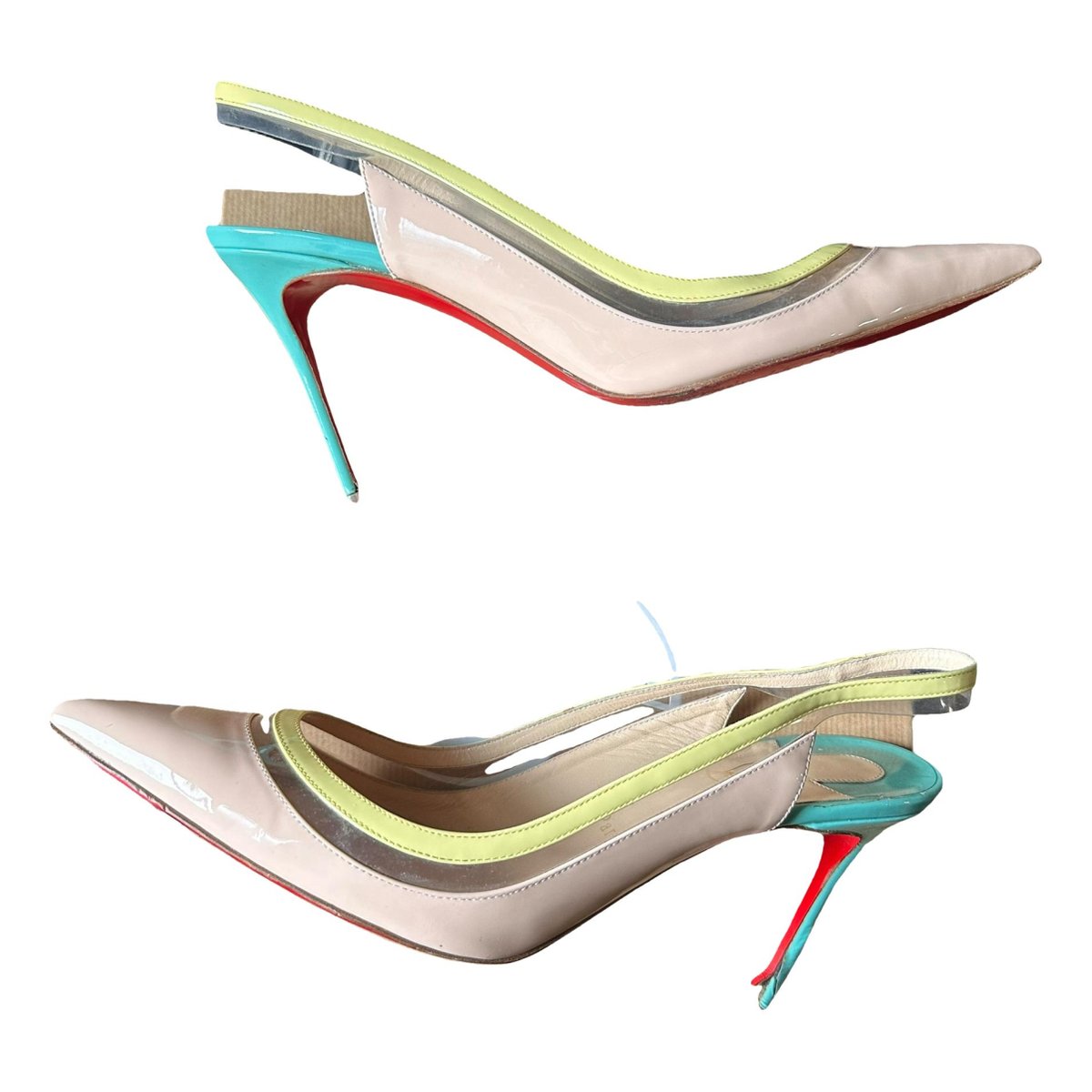 Corneille patent leather heels