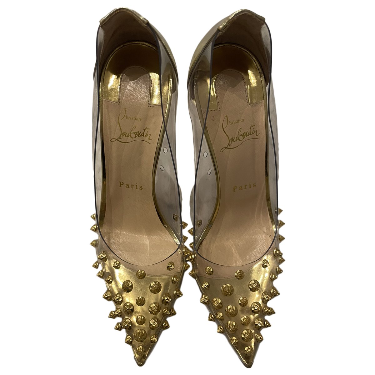 Spikoo vinyl heels