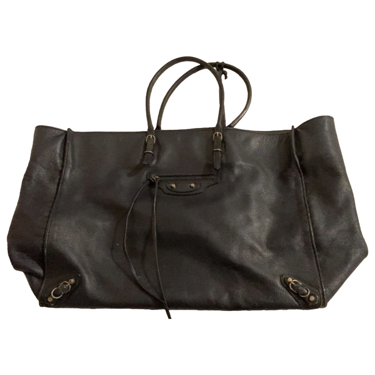 Papier leather handbag