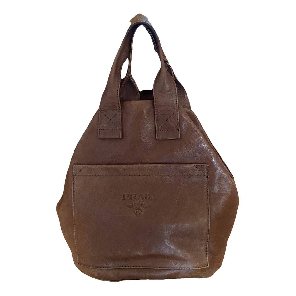 Panier leather handbag