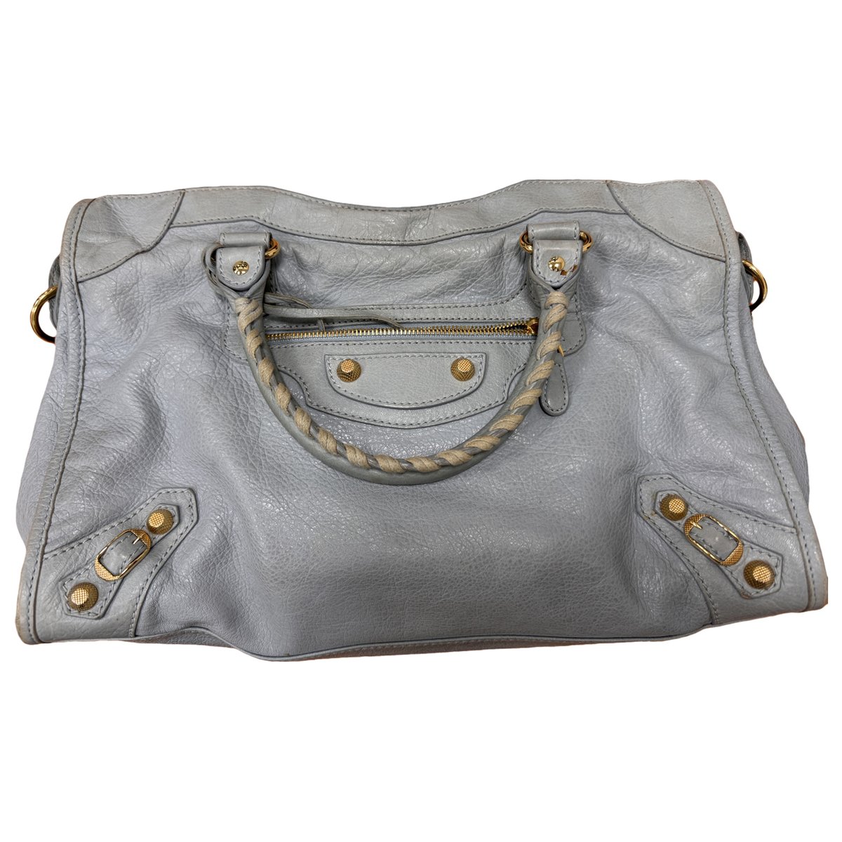 Classic Metalic leather handbag
