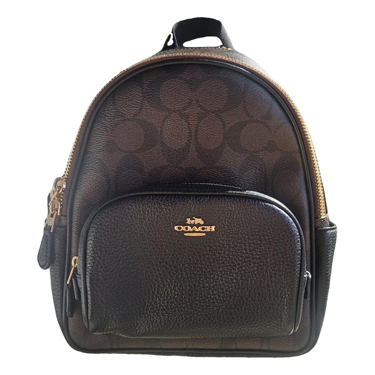 Campus leather backpack