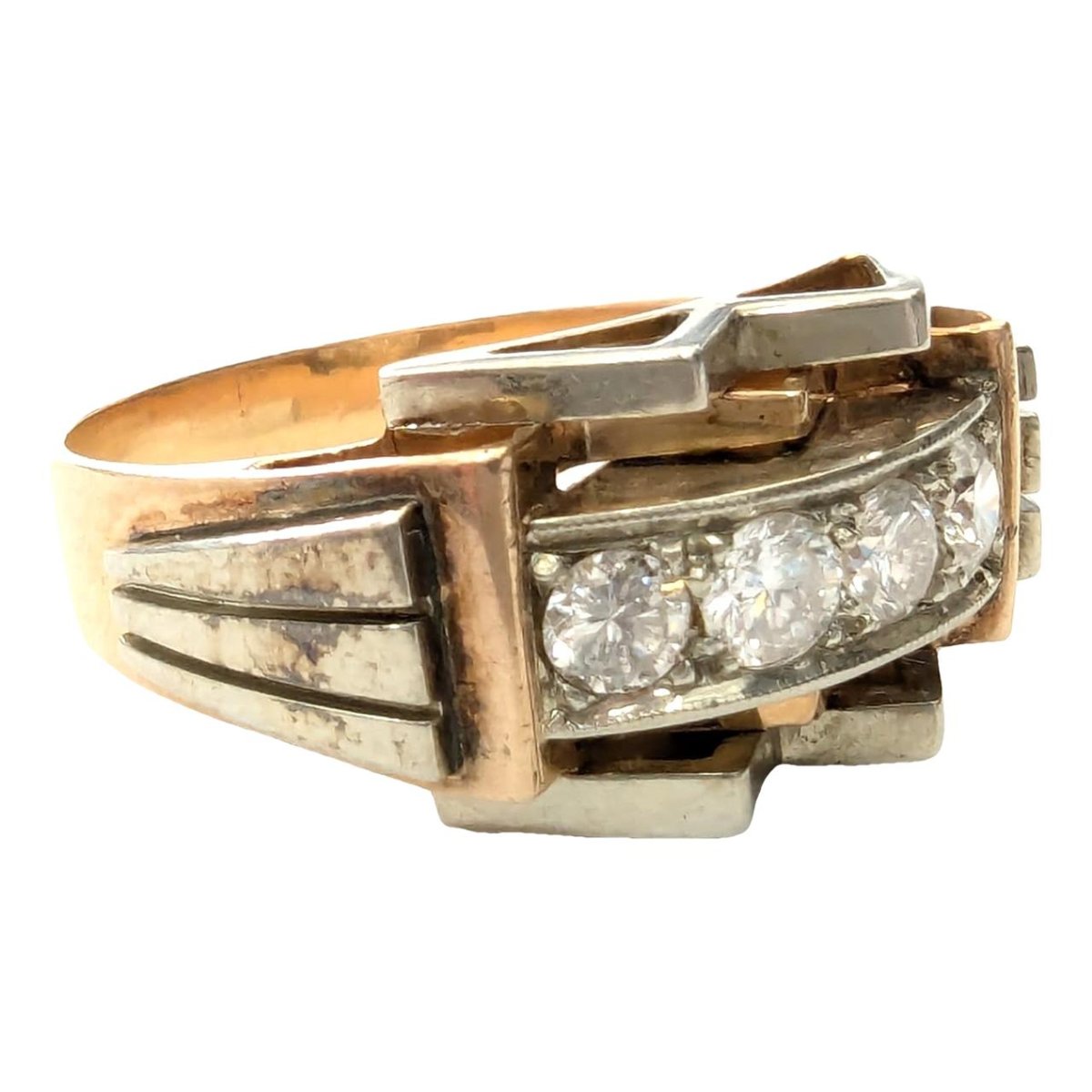 Chevalières yellow gold ring