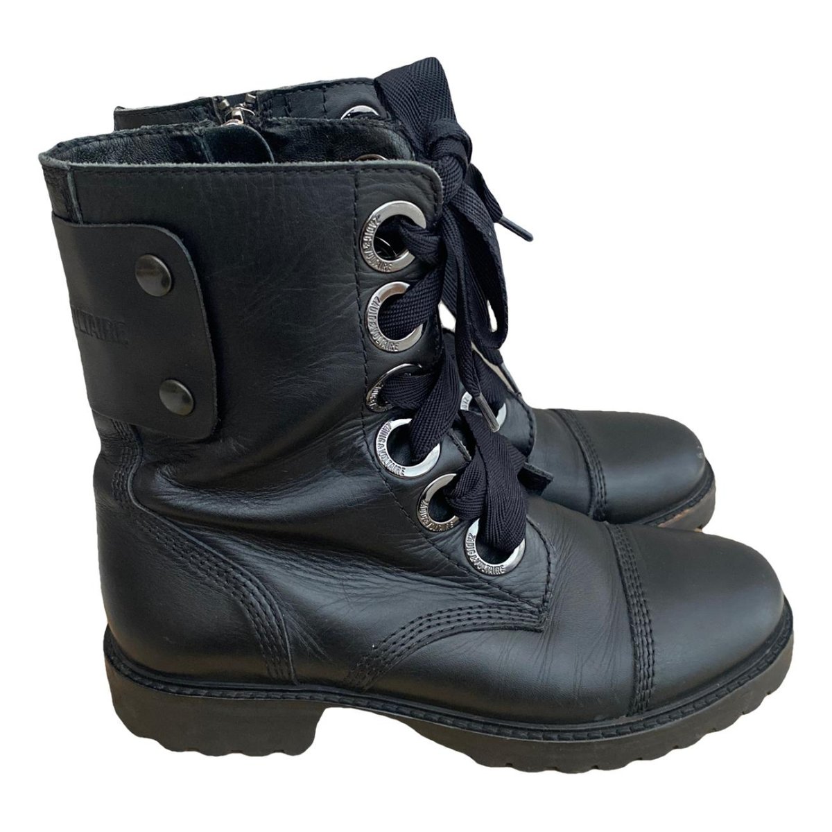 Joe leather biker boots