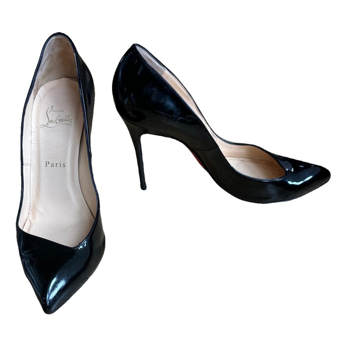 Corneille patent leather heels