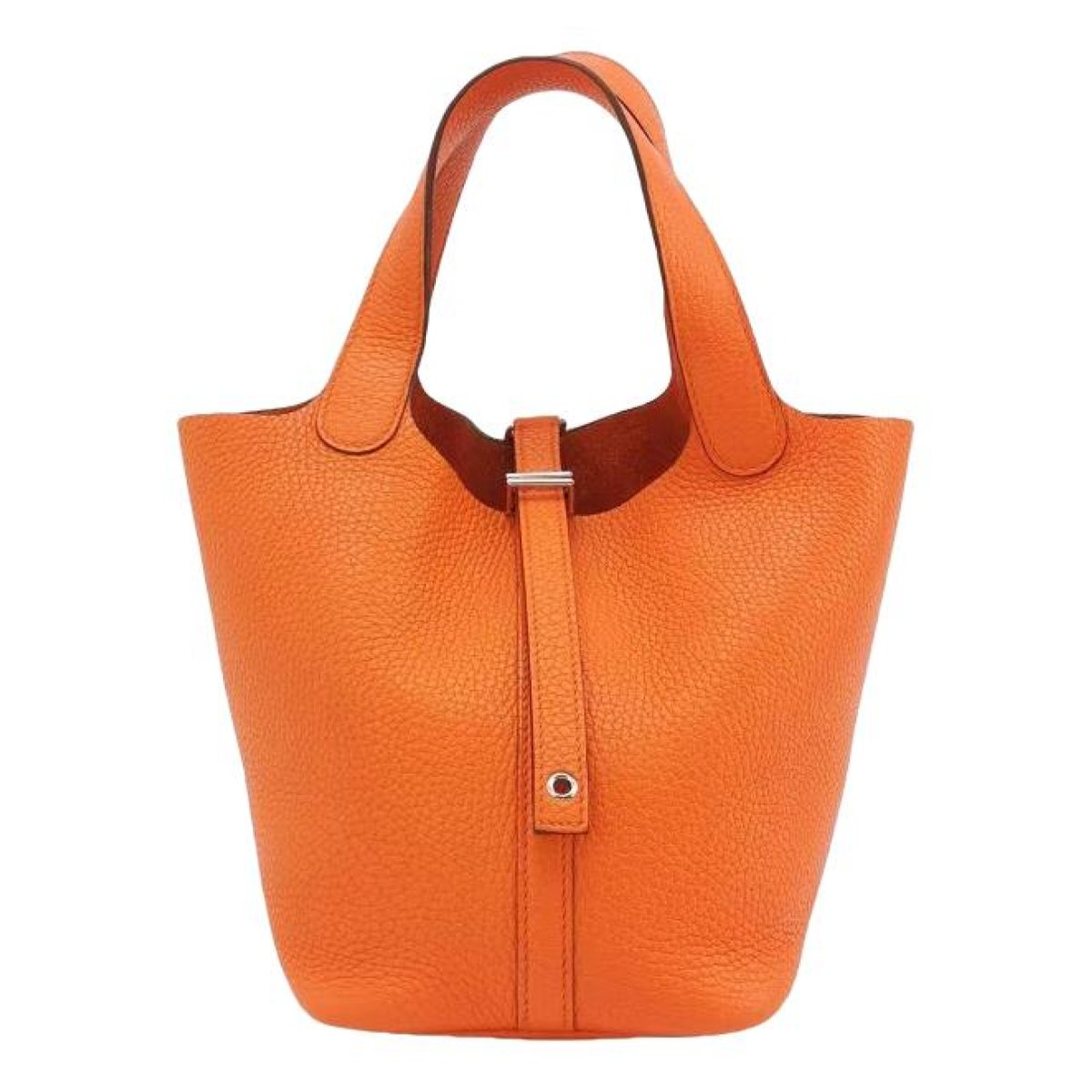 Picotin leather tote