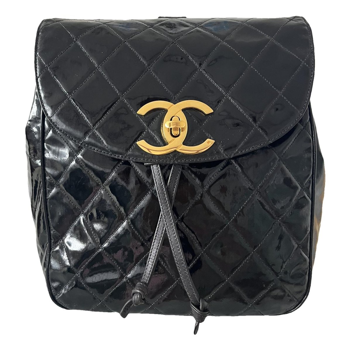 Duma patent leather backpack