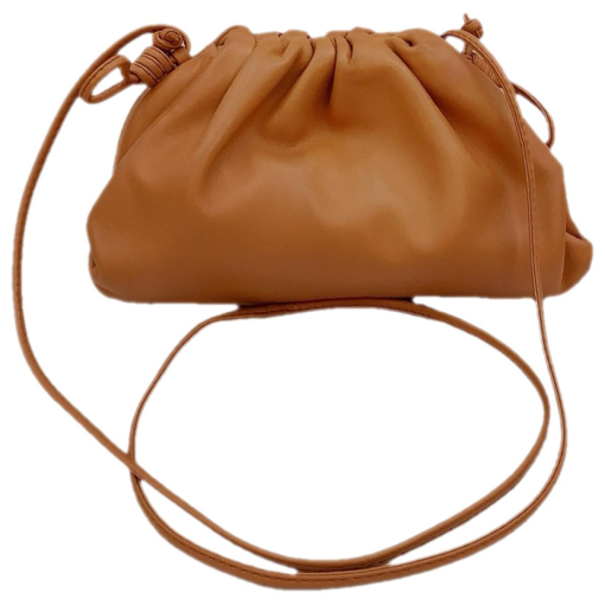 Pouch leather crossbody bag