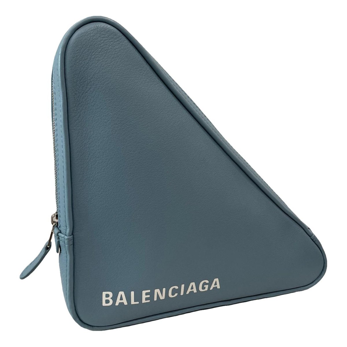 Triangle leather handbag