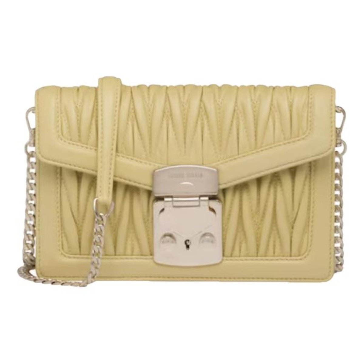 Miu Confidential leather crossbody bag