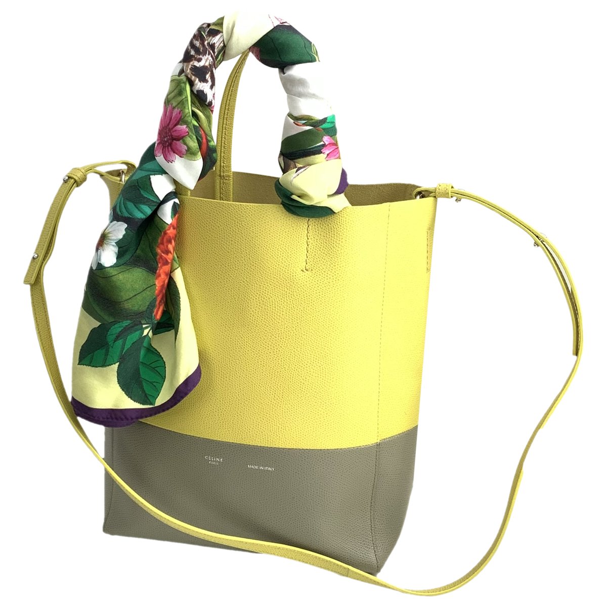 Cabas Horizotal leather tote