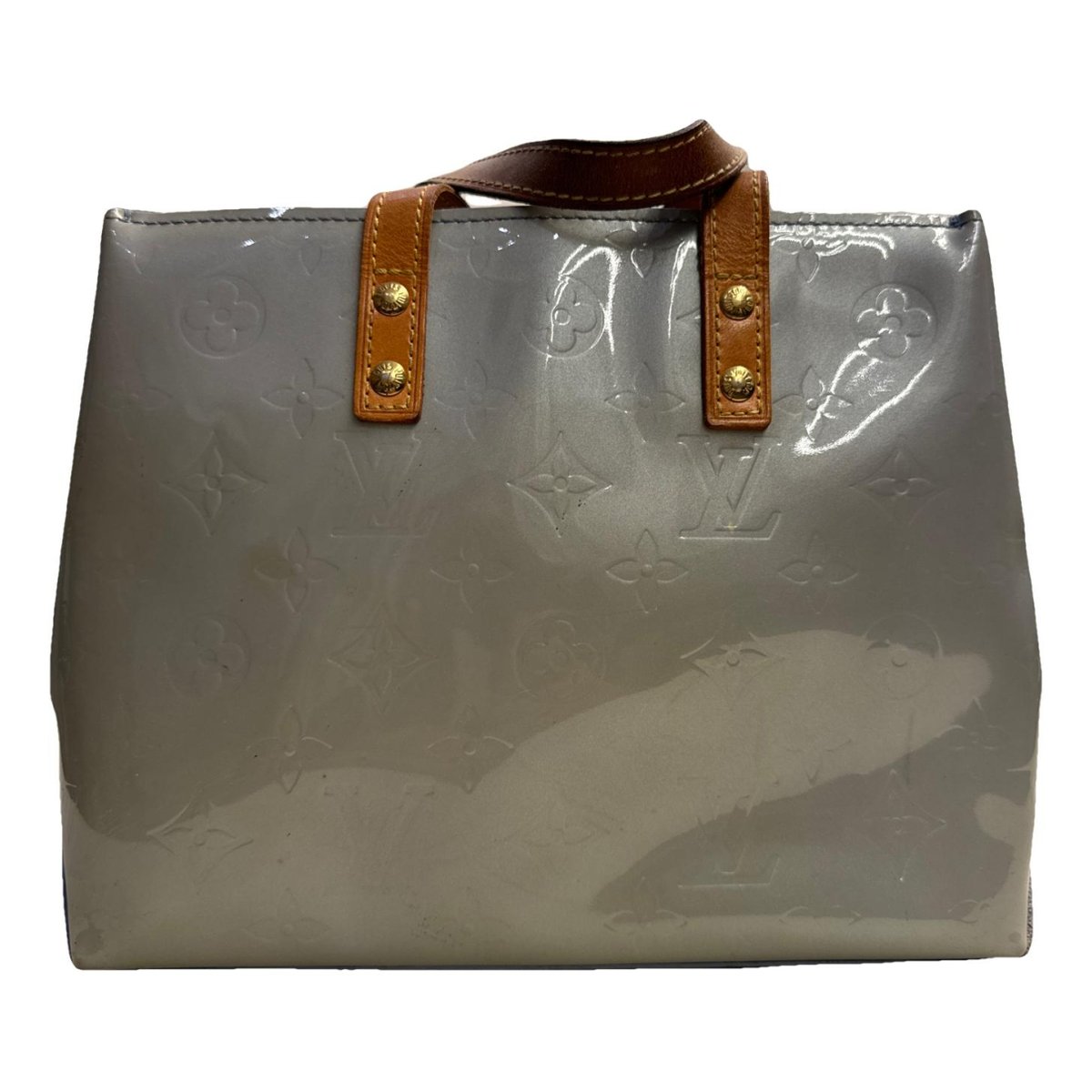 Ambre patent leather handbag