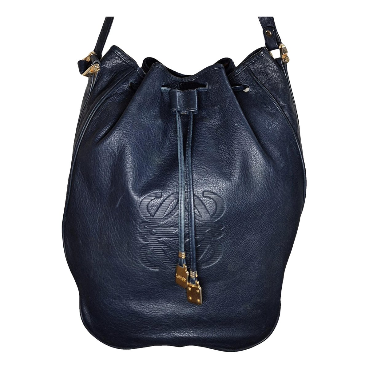 Midnight leather handbag