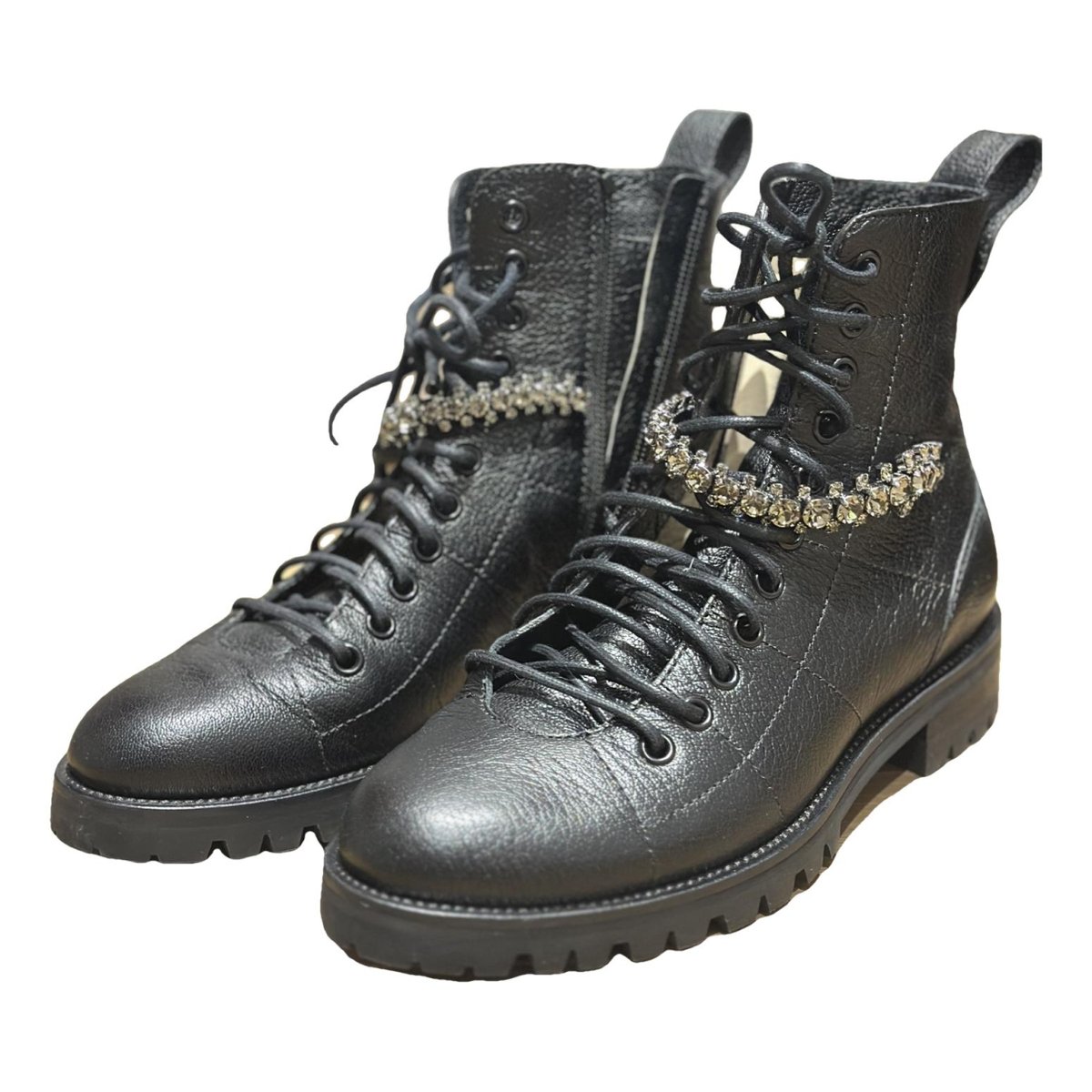 Cruz leather lace up boots