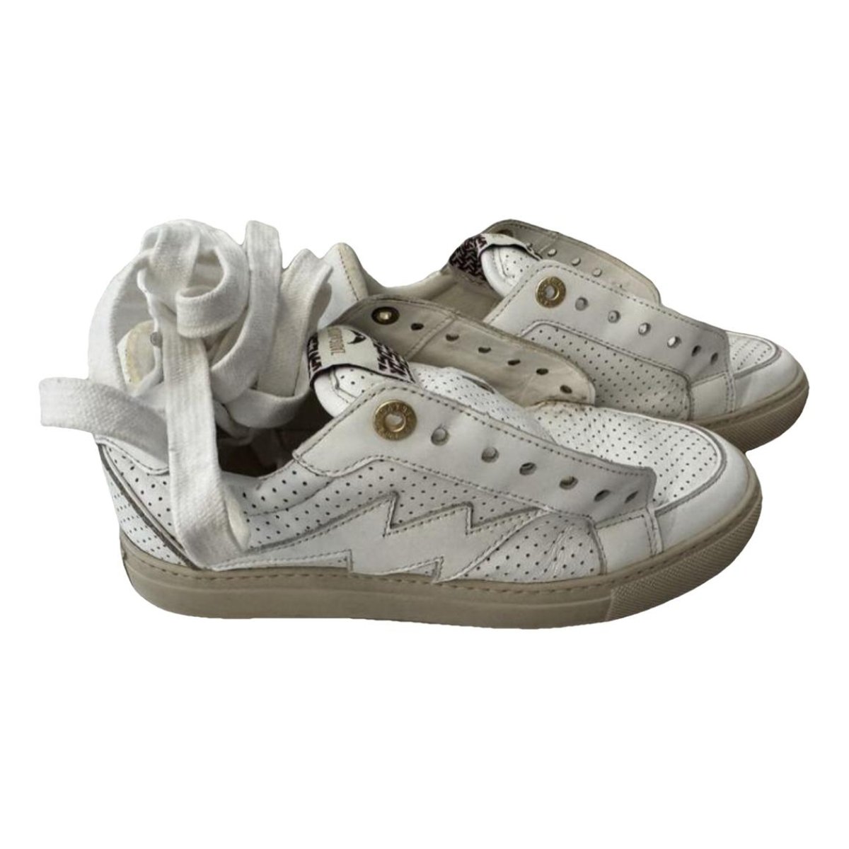 ZV1747 Flash leather trainers