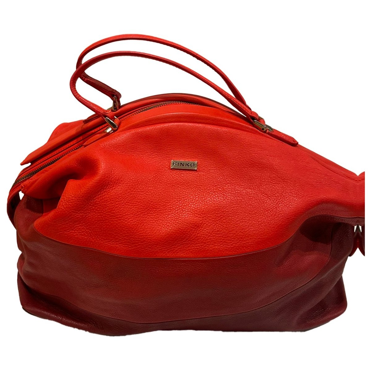 Leather travel bag