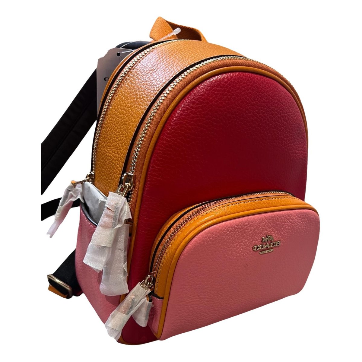 Campus leather backpack