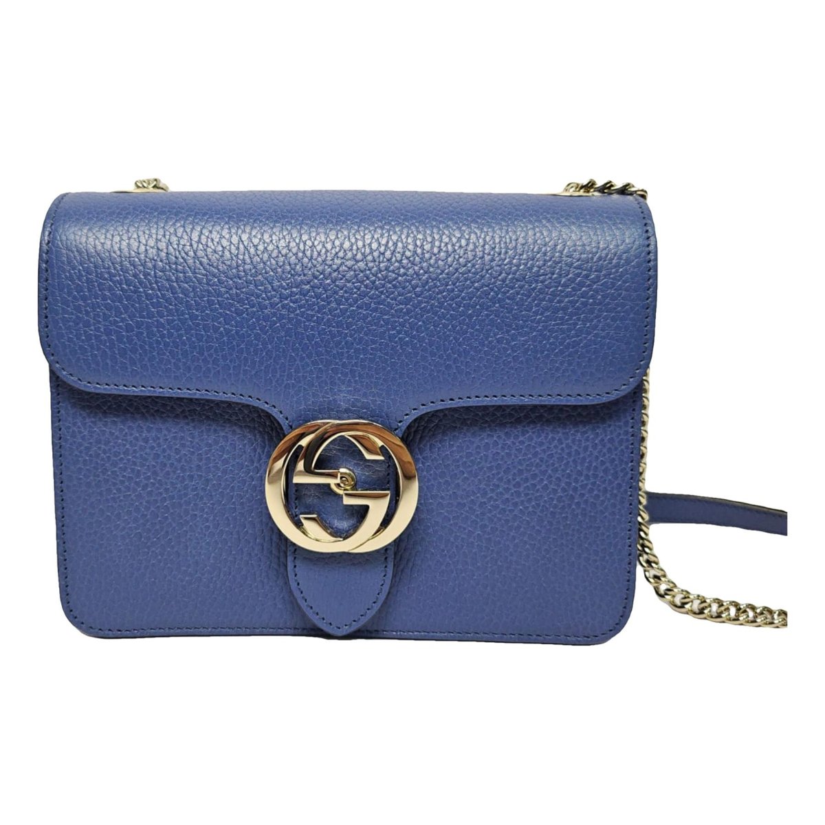 Interlocking leather crossbody bag