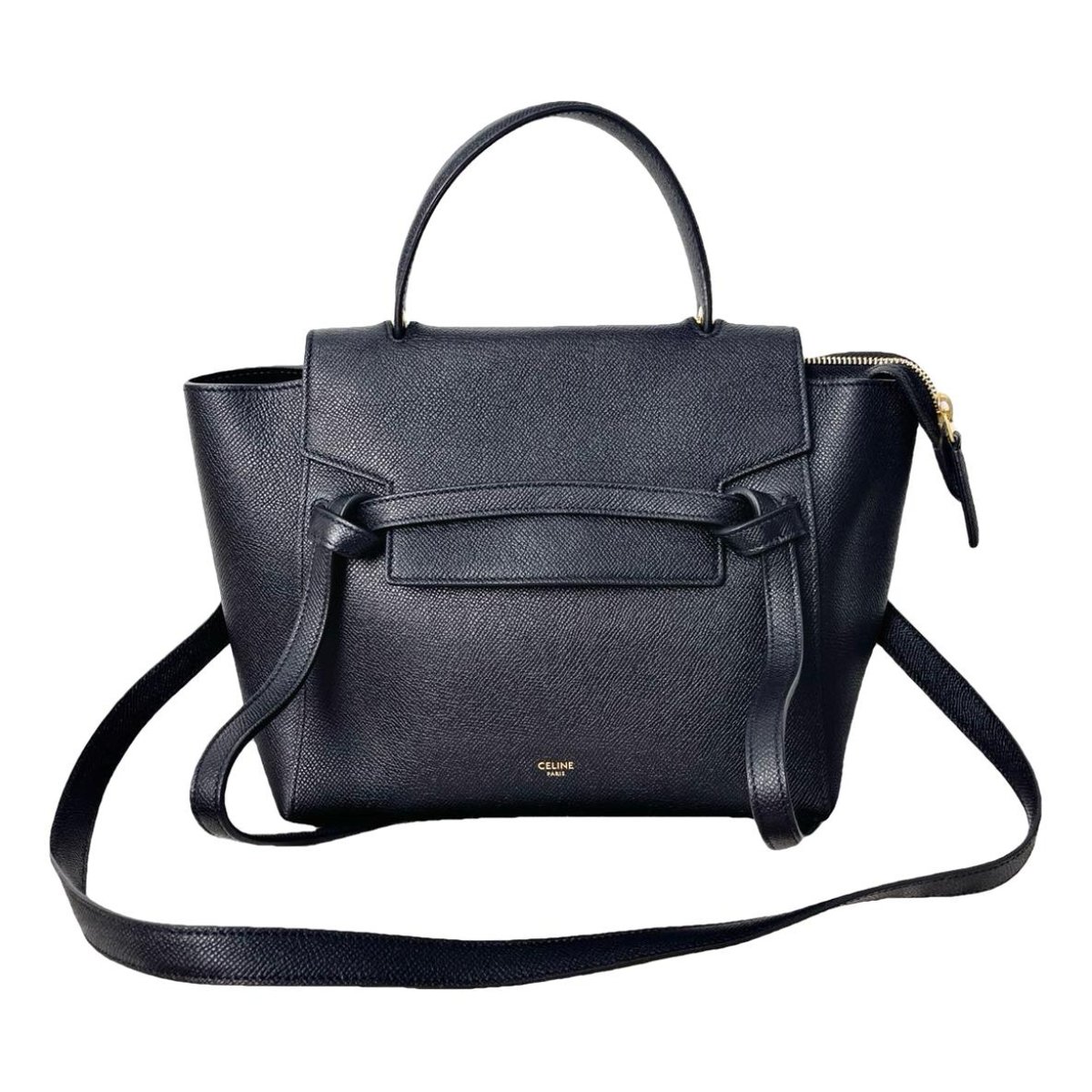 Belt leather handbag